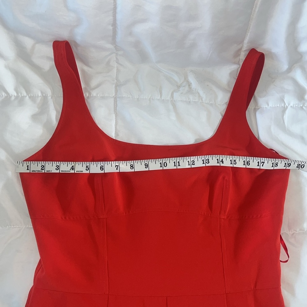 Gianni Bini “Tiger Fever” Bright Red Wide-Leg Jumpsuit – NWT – Size 12 - Picture 12 of 16